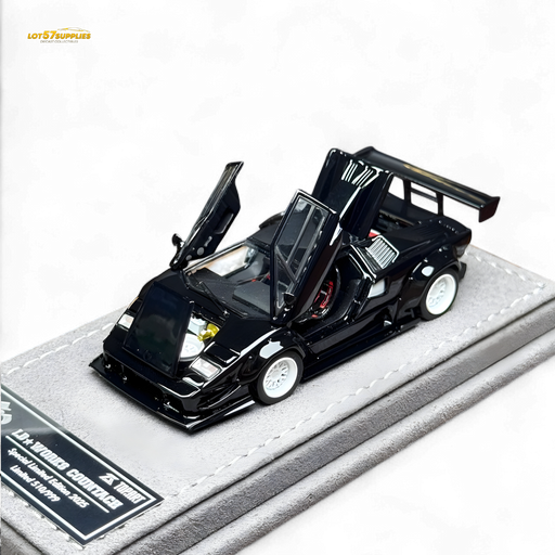 TPC Lamborghini Countach LBWK Black White Wheels 1:64 - for just $109.99! 