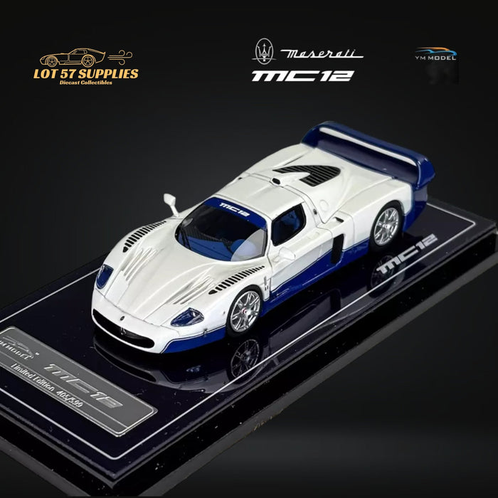 YM Model Maserati MC12 Stradale 2-Tone Blue / White Limited to 499 Pcs 1:64 - Just $99.99! Shop now at Retro Gaming of Denver