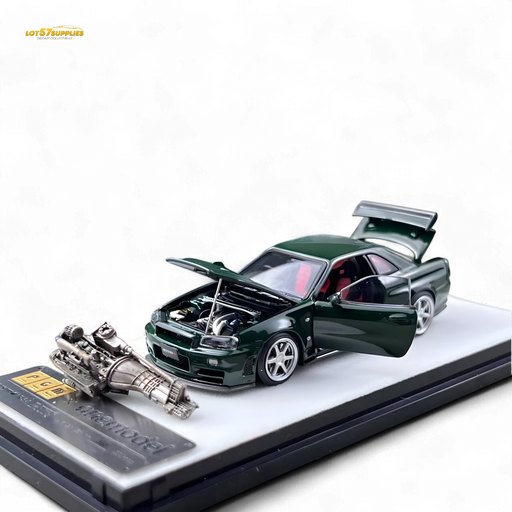 PGM Nissan GTR R34 Z-TUNE - British Green 1:64 Ordinary - for just $89.99! 
