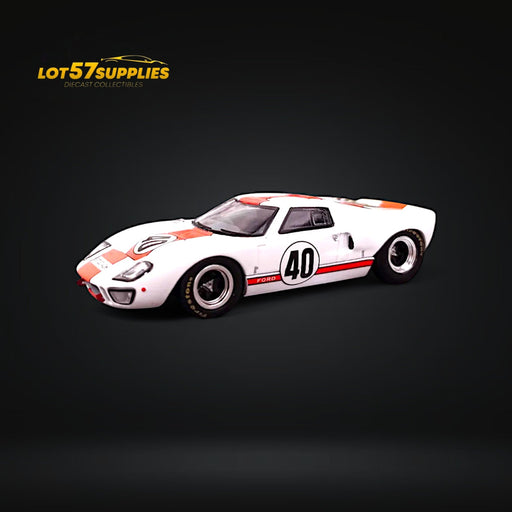 Zoom Ford GT40 MK1 White Gulf Livery #40 1:64 - for just $32.99! 