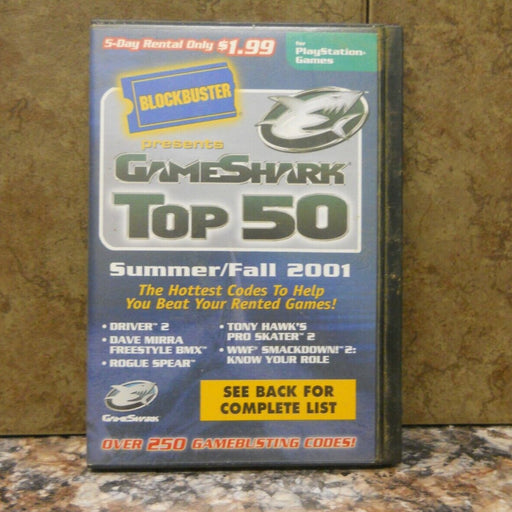 GameShark Top 50 Summer/Fall 2001 (Playstation) - for just $0! 
