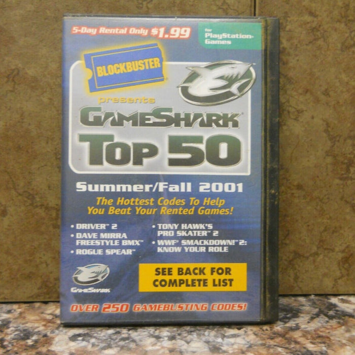 GameShark Top 50 Summer/Fall 2001 (Playstation) - for just $0! 
