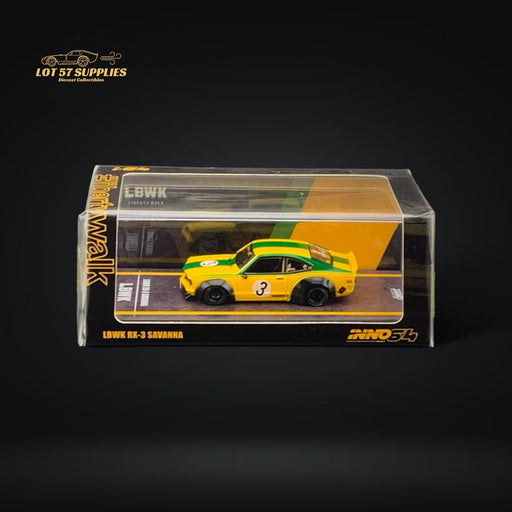 Inno64 Mazda RX-3 Savanna LBWK Yellow Green #3 1:64 IN64-LBWKRX3-01 - for just $29.99! 