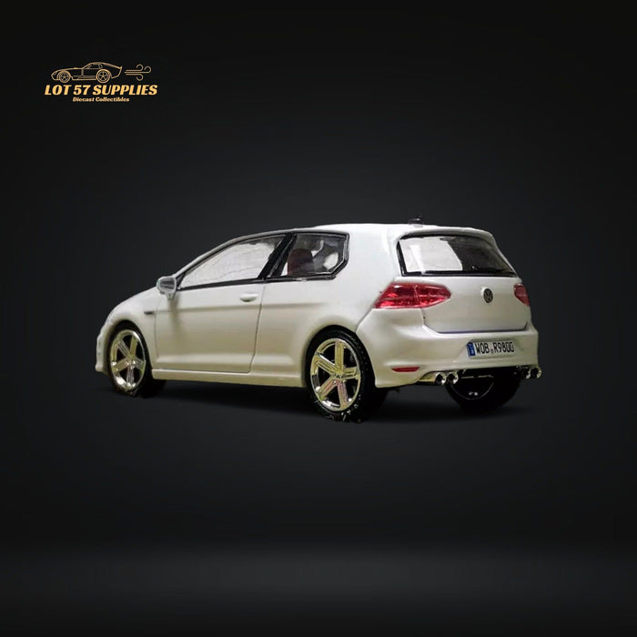 Zoom Volkswagen VW Golf R in Pearl White 1:64 - Just $34.99! Shop now at Retro Gaming of Denver