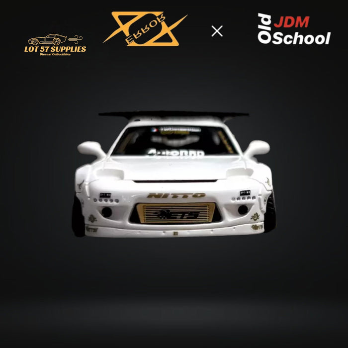 Error404 Model x OLD SCHOOL JDM Mazda RX-7 Rocket Bunny in White 1:64 - Just $79.99! Shop now at Retro Gaming of Denver