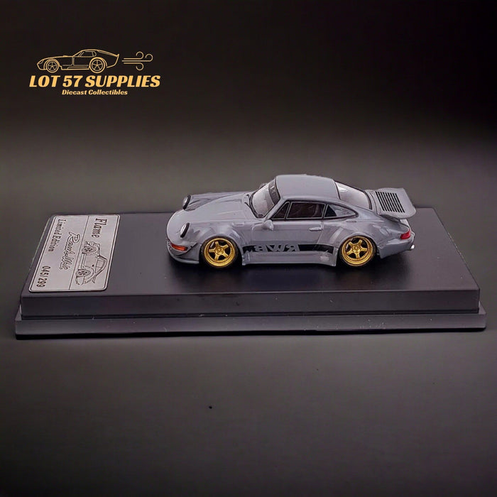 Flame Porsche 964 RWB Whale Tale in Cement Gray 1:64 - Just $32.99! Shop now at Retro Gaming of Denver