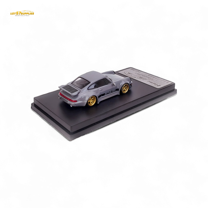 Flame Porsche 964 RWB Whale Tale in Cement Gray 1:64 - for just $32.99! 