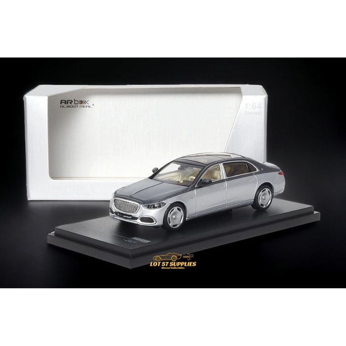 AR BOX 2021 Mercedes-Benz Maybach W223 Grey/ Hightech Silver 2-Tone Licensed Product 1:64 - Just $39.99! Shop now at Retro Gaming of Denver