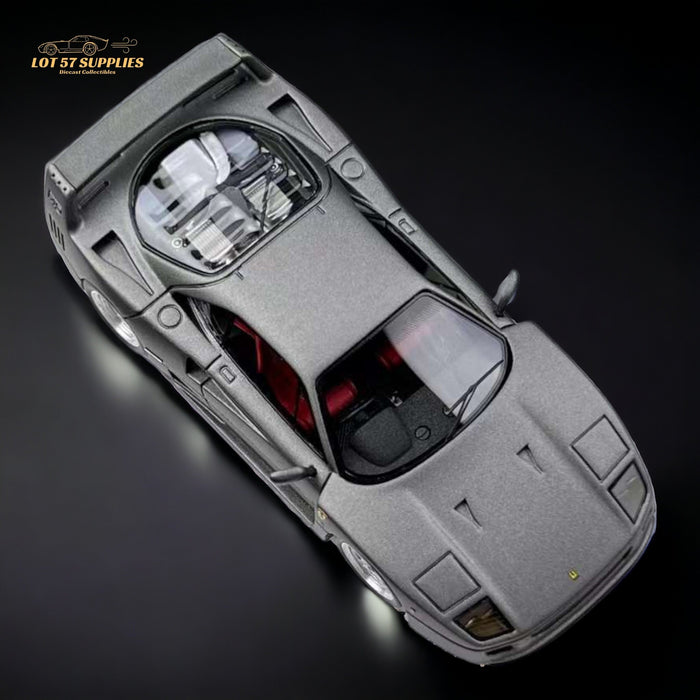 MY64 Ferrari F40 Satin Grey 1:64 Resin Model - Just $79.99! Shop now at Retro Gaming of Denver