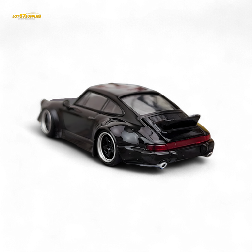 Flame Porsche 964 RWB Ducktail in Gloss Black 1:64 - for just $32.99! 