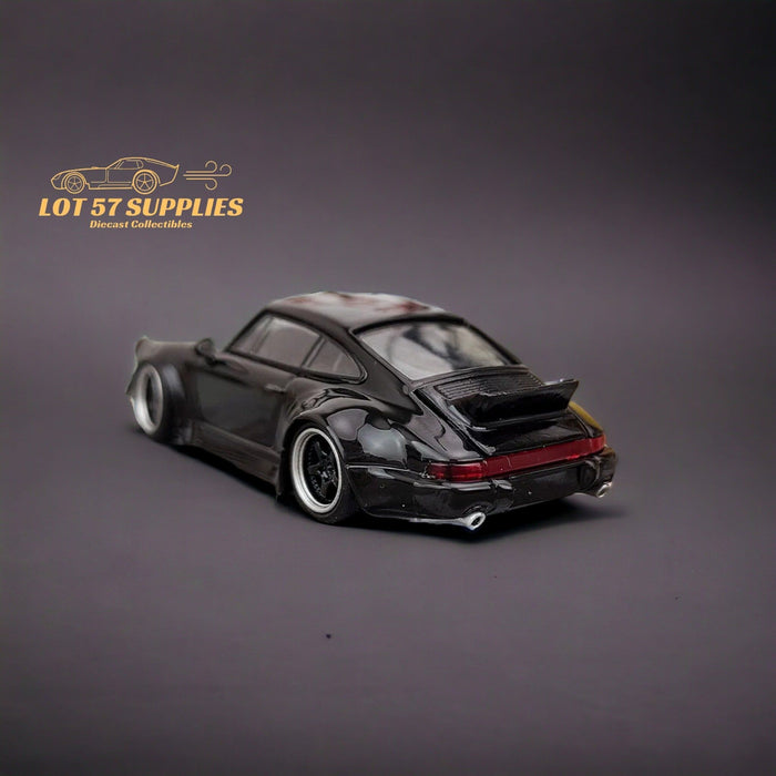 Flame Porsche 964 RWB Ducktail in Gloss Black 1:64 - Just $32.99! Shop now at Retro Gaming of Denver