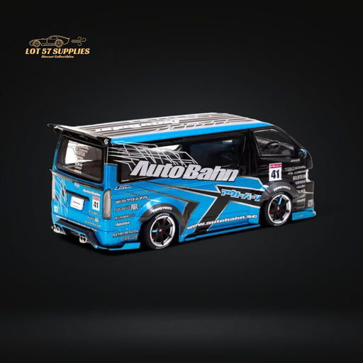 Tarmac Works Toyota Hiace Van AutoBahn Blue / Blk 1:43 T43-024-BLU - Just $44.99! Shop now at Retro Gaming of Denver