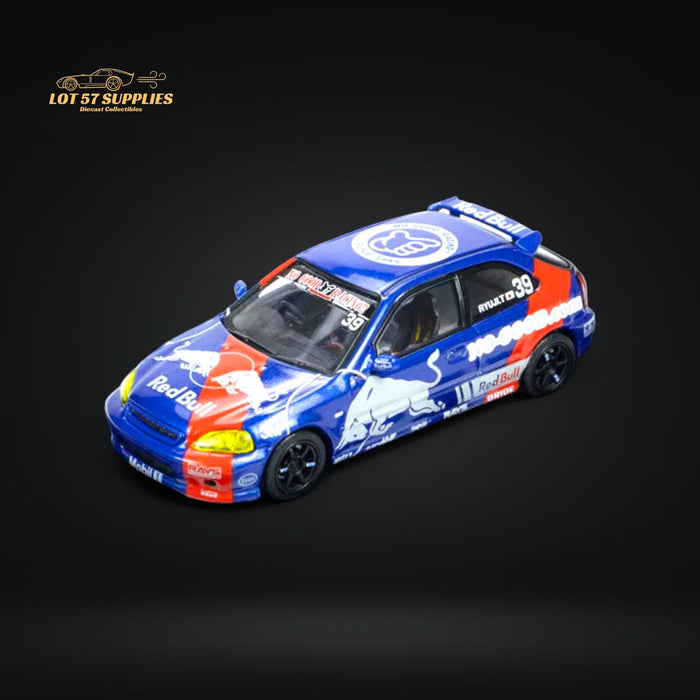 Inno64 Honda Civic Type-R EK9 #39 NO GOOD RACING Red Bull Livery 1:64 IN64-EK9-JDM16 - for just $34.99! 