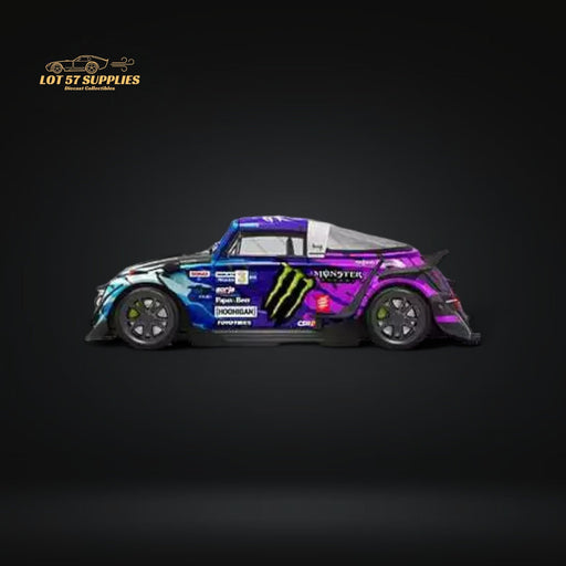 Mini Station Volkswagen Beetle Targa RWB in Pink Flower Livery 1:64 - for just $36.99! 