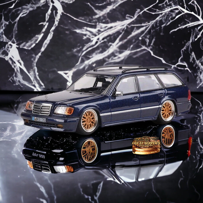 Mortal Mercedes-Benz Wagon Version S124 SILVER / BLUE 1:64 - Just $35.99! Shop now at Retro Gaming of Denver