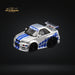 YM model X QCAR Skyline R34 Silver Blue F&F Livery Resin 1:64 - for just $64.99! 