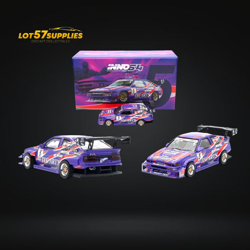 Inno64 Toyota Sprinter Trueno AE86 TEC-ARTS in Purple 1:64 IN64-AE86N2-TECART - for just $26.99! 