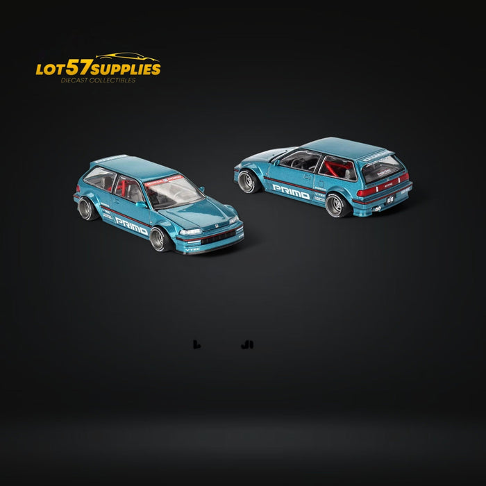 Mini GT x Kaido House Honda Civic EF Tahitian Green V1 1:64 KHMG126 - for just $39.99! 