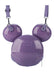 Disney Parks Mickey Mouse Loungefly Molded Head Purple Glitter Crossbody - for just $72.95! 