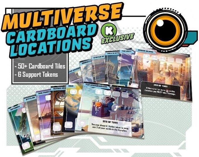 Marvel United: Multiverse Kickstarter Exclusive Cardboard Locations - for just $49.99! 