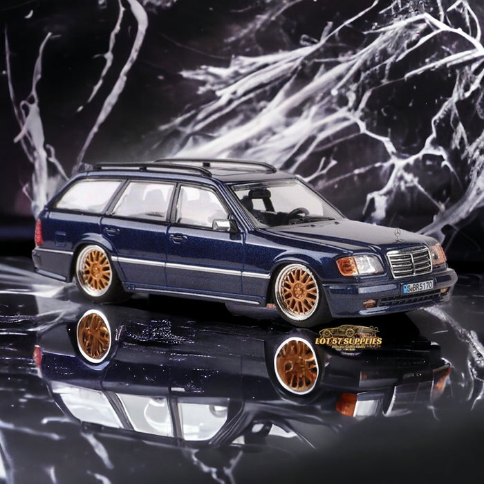 Mortal Mercedes-Benz Wagon Version S124 SILVER / BLUE 1:64 - Premium Mercedes-Benz - Just $35.99! Shop now at Retro Gaming of Denver