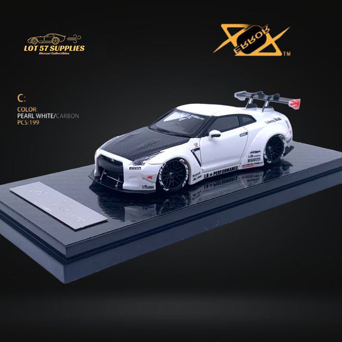 Error404 LB-Works Skyline GT-R R35 Pearl White Carbon Hood 1:64 - Just $64.99! Shop now at Retro Gaming of Denver