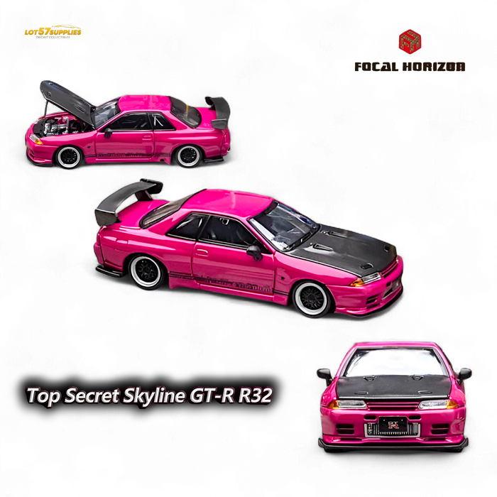 Focal Horizon Skyline GT-R R32 Top Secret Pink 1:64 - for just $37.99! 