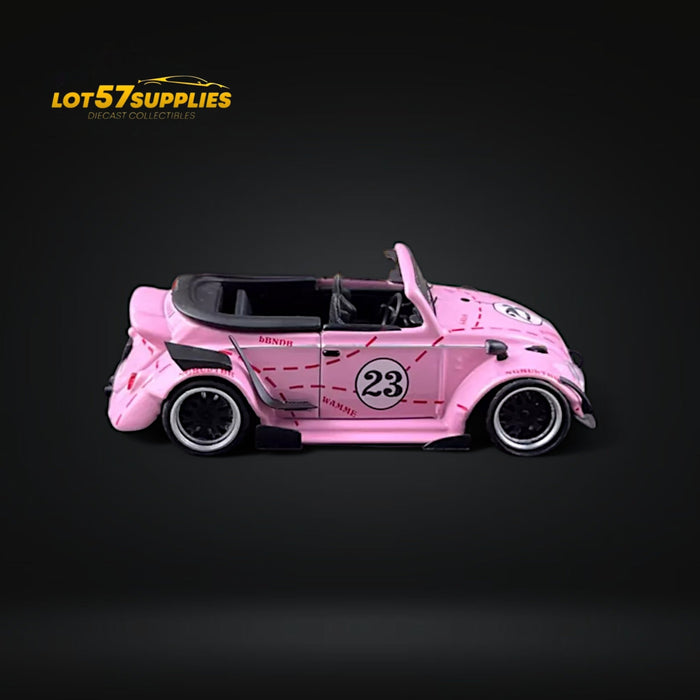 HKM Model VW Beetle Convertible Cabriolet Pink Pig Livery 1:64 Limited to 599 Pcs - for just $34.99! 