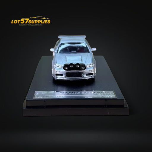 Street Weapon Nissan (R34) GT-R in Silver Snow Drift 1:64 - for just $34.99! 