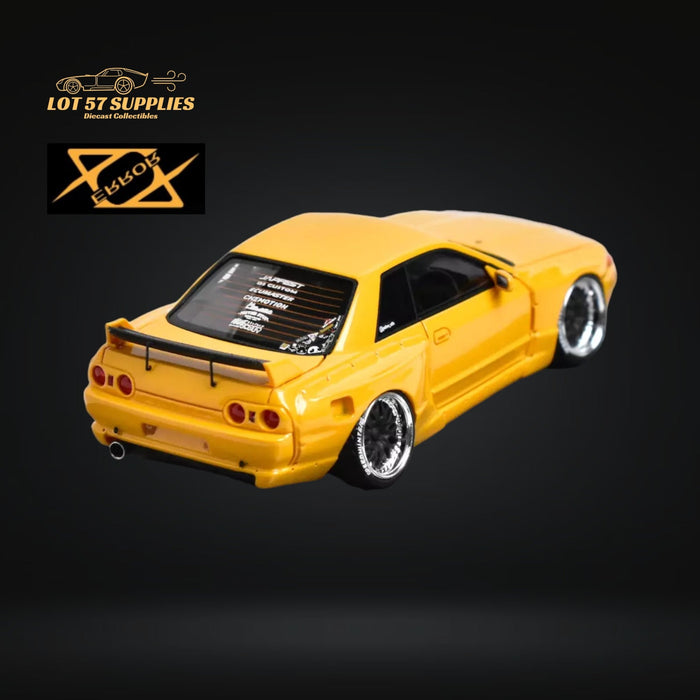 Error404 Nissan Skyline R32 Pandem Rocket Bunny Widebody Modified ORANGE YELLOW 1:64 - Just $59.99! Shop now at Retro Gaming of Denver