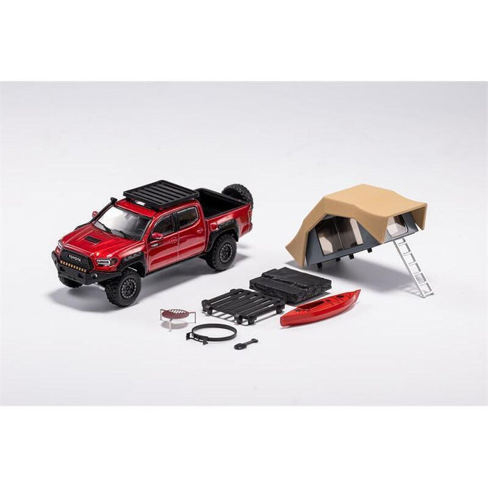 GCD Toyota TACOMA Pickup Truck Wine Red OR Green With Accessories 1:64 - Premium Toyota - Just $44.99! Shop now at Retro Gaming of Denver