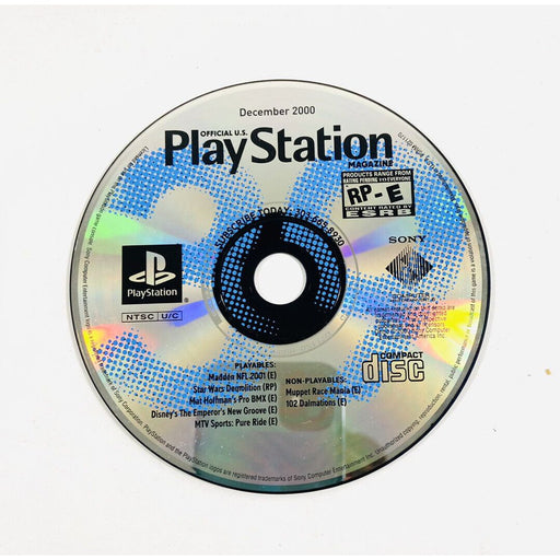 Playstation Magazine December 2000 Demo Disc (Playstation) - Just $6.99! Shop now at Retro Gaming of Denver