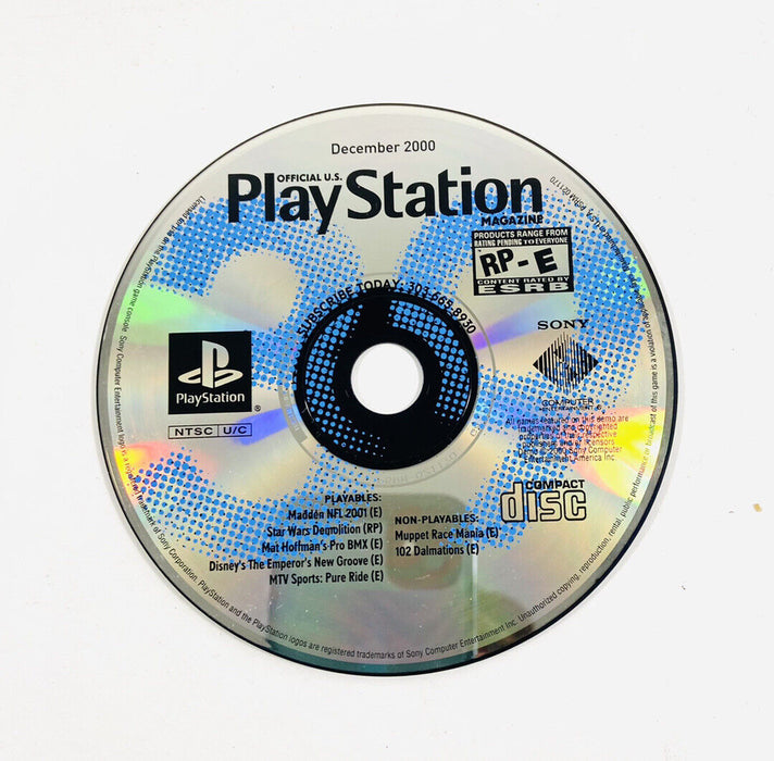 Playstation Magazine December 2000 Demo Disc (Playstation) - for just $6.99! 