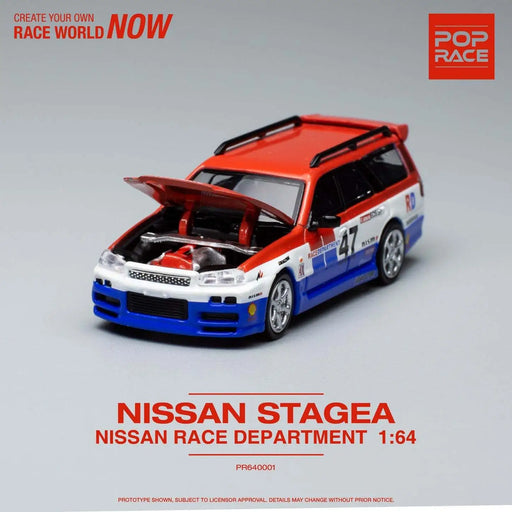 Pop Race x XCARTOYS Nissan Stagea R34 GTR BRE Race Department 1:64 PR6400S7-01 - Premium Nissan - Just $29.99! Shop now at Retro Gaming of Denver