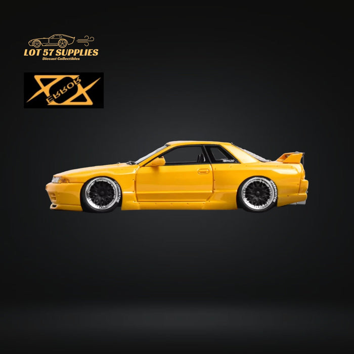 Error404 Nissan Skyline R32 Pandem Rocket Bunny Widebody Modified ORANGE YELLOW 1:64 - Just $59.99! Shop now at Retro Gaming of Denver