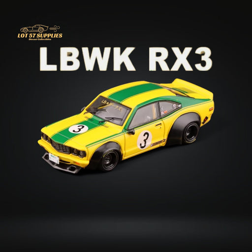 Inno64 Mazda RX-3 Savanna LBWK Yellow Green #3 1:64 IN64-LBWKRX3-01 - for just $29.99! 