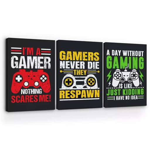 Gamers Never Die Wall Canvas - for just $81.99! 