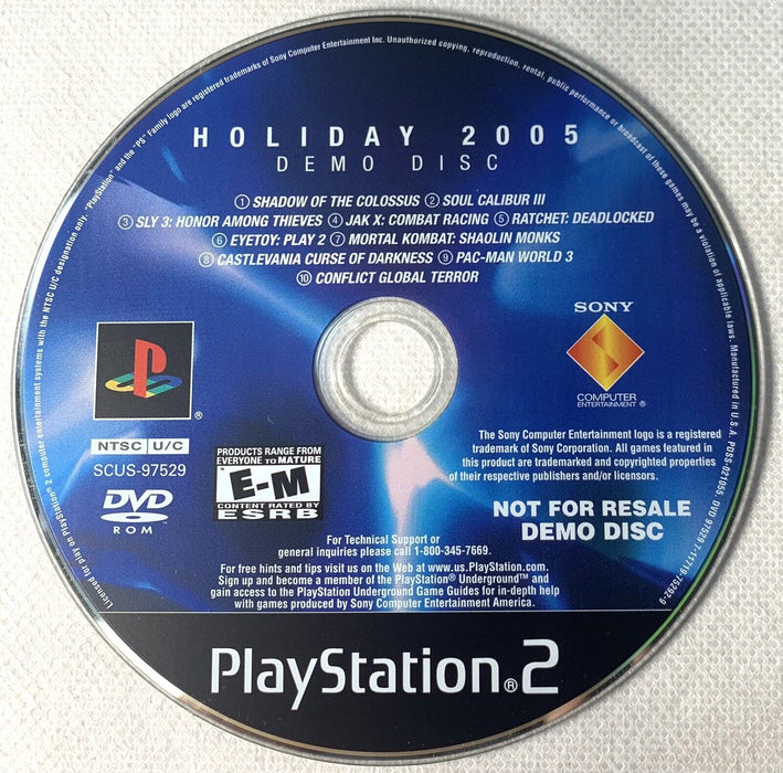 Holiday 2005 Demo Disc (Playstation 2) - for just $7.99! 