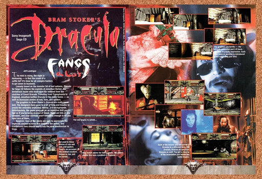 1993 Bram Stokers Dracula Sega CD Original Ad v2 - for just $21.49! 