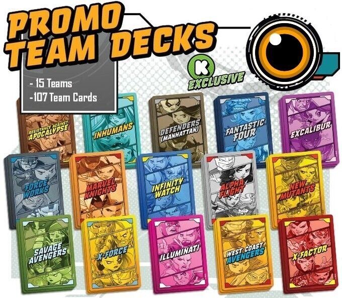 Marvel United: Promo Team Decks - Kickstarter Exclusive - for just $29.99! 