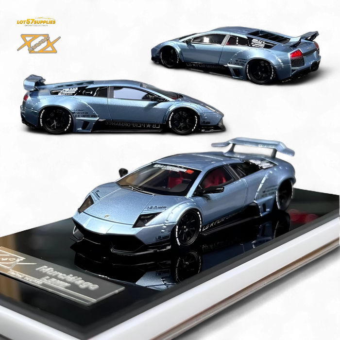 404ERROR Lamborghini Murcielago LBWK Ice Blue Low Spoiler 1:64 - for just $84.99! 