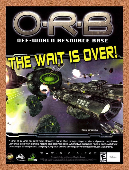 2002 ORB Off-World Resource Base PC Original Ad v5 - for just $17.99! 