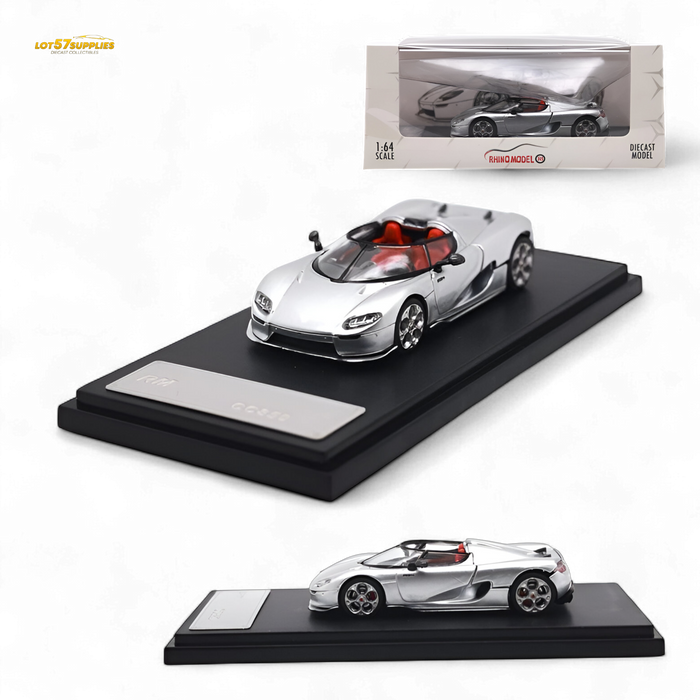 Rhino Model RM CC850 With Magnetic Engine Cover - Silver 1:64 - for just $39.99! 