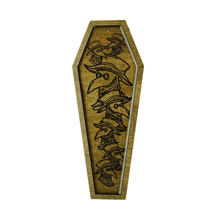 Plague Doctor Coffin Wood Incense Holder - for just $20! 