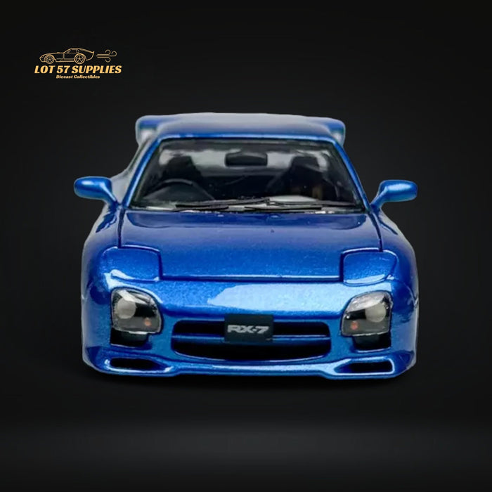 PGM Mazda RX-7 FD3S Metallic Blue Fully Openeable Luxury Base 1:64 - for just $94.99! 