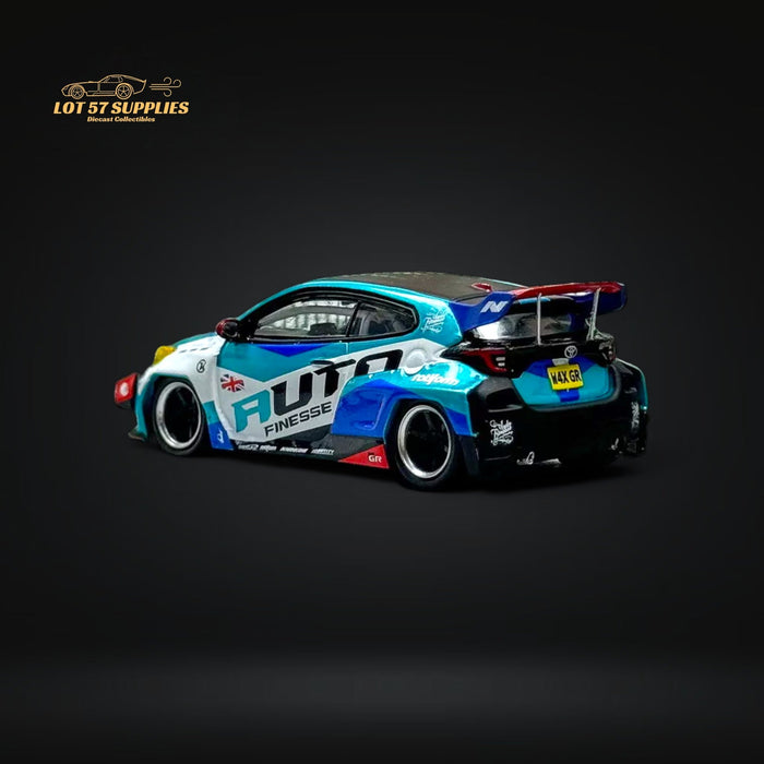 Fuji Toyota Yaris GR Auto Finesse Blue #99 1:64 - for just $32.99! 
