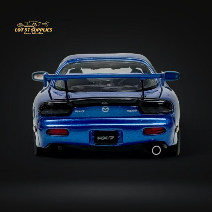 PGM Mazda RX-7 FD3S Metallic Blue Fully Openeable Luxury Base 1:64 - for just $94.99! 