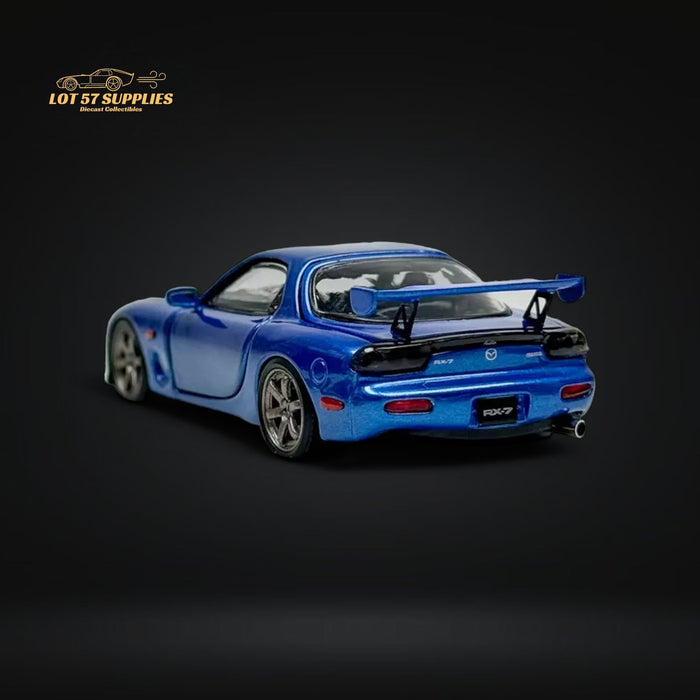 PGM Mazda RX-7 FD3S Metallic Blue Fully Openeable Luxury Base 1:64 - for just $94.99! 