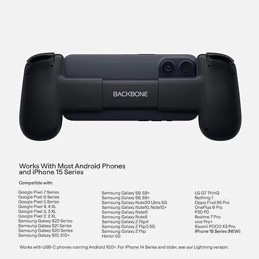 BACKBONE One Mobile Gaming Controller Android/iPhone 15 Series (USB-C) GEN 1 - Just $29.99! Shop at the Best Retro Game Store Retro Gaming of Denver