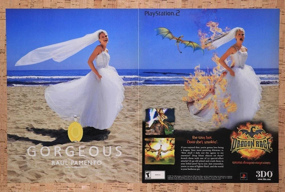 2001 Dragon Rage PS2 Original Ad v1 - for just $21.49! 